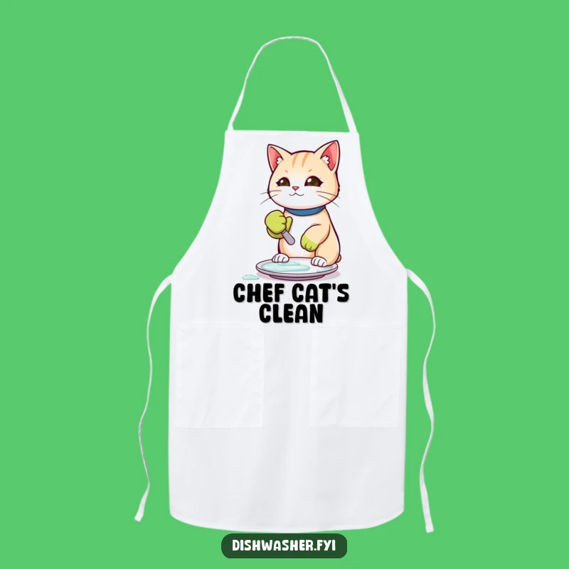 Funny Scrubbing Cat Apron: Cook with Confidence, A Hilarious Funny Kitchen Gift