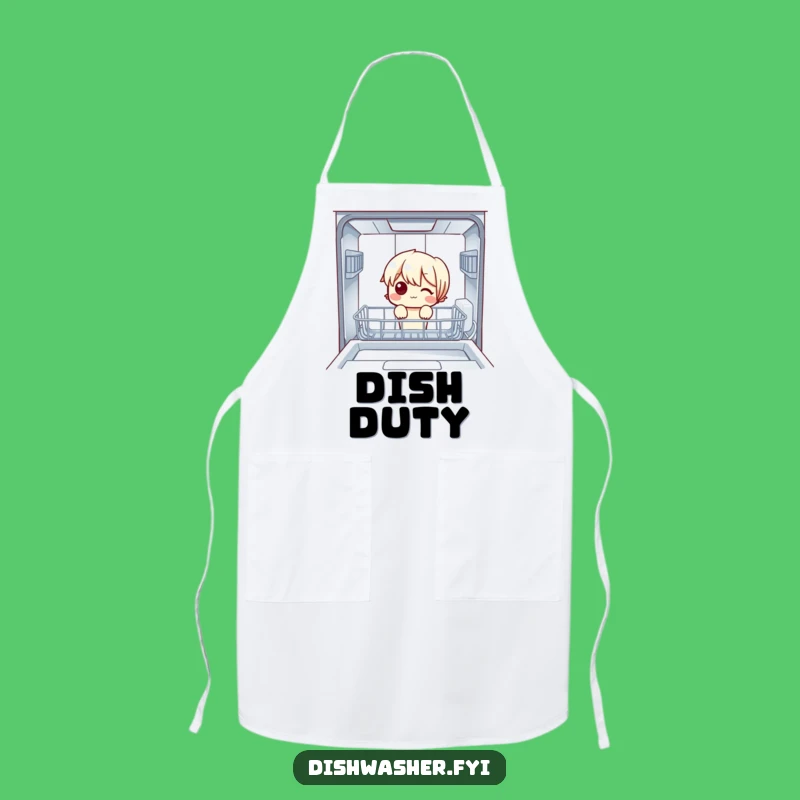 Funny Empty Dishwasher Apron: Cook Up Laughs with This Curious Design