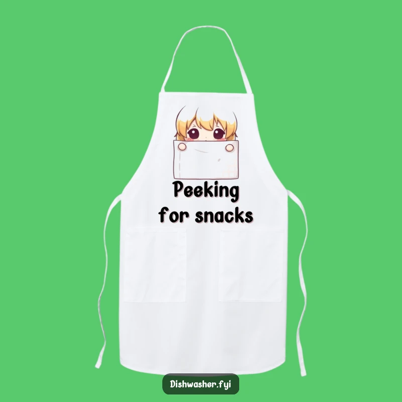 Funny Curious Host Apron - Peek-a-Boo Kitchen Fun