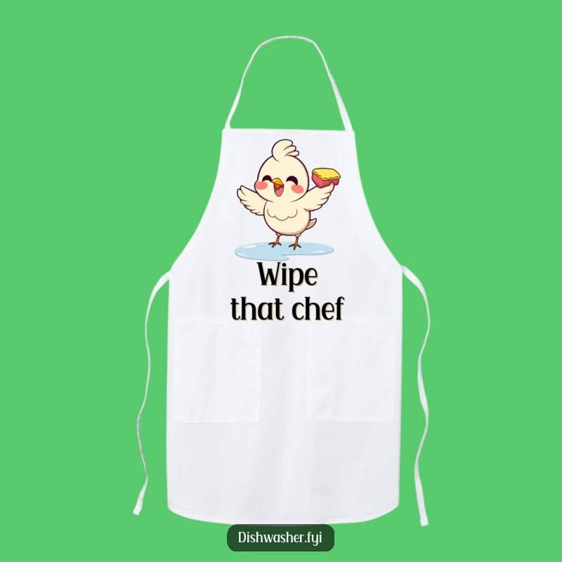 Funny Wiping Bird Apron: Cook with Birdie Zeal, A Hilarious Funny Kitchen Gift