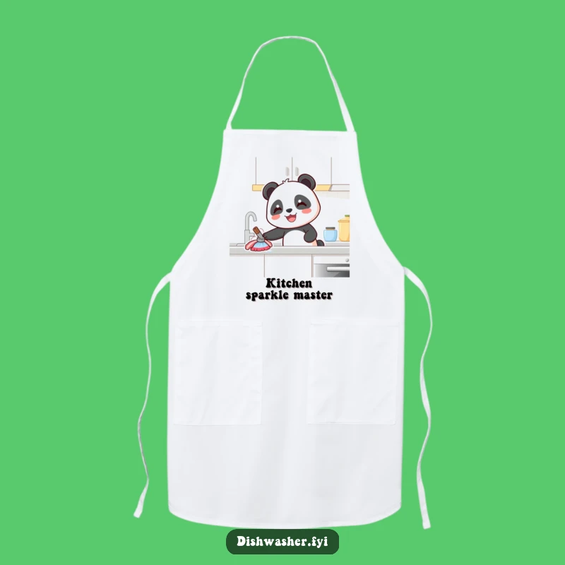 Funny Panda Apron: Joyful Kitchen Cleaner Bib, Hilarious Panda Chef Gift