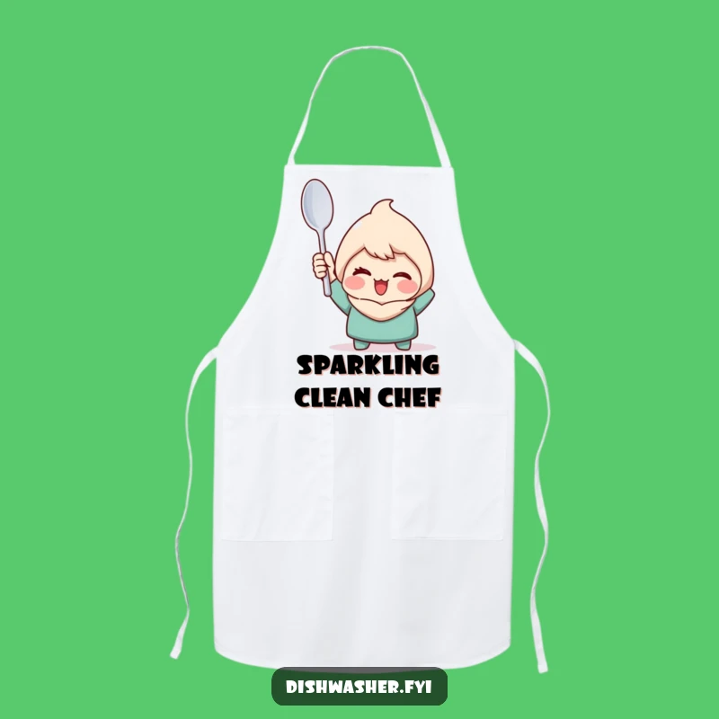 Funny Clean Spoon Character Apron - Kitchen Triumph Humor Gift