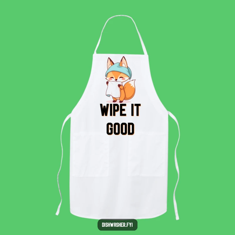 Funny Fox Kitchen Towel Apron: Stay Clean with a Sly Vixen's Spotless Style, The Perfect Funny Gift for Cooks