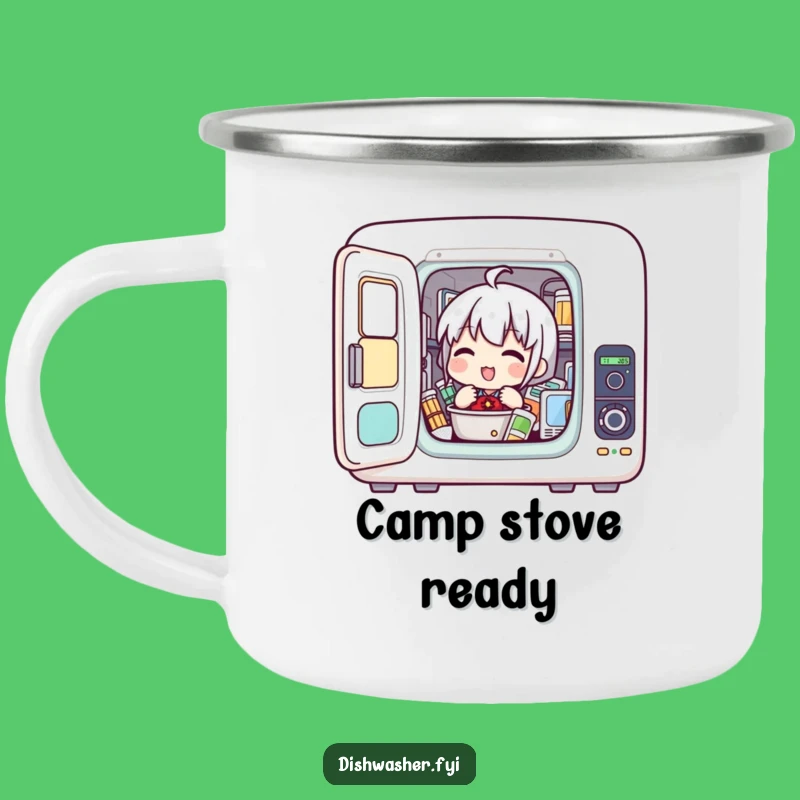 Funny Appliance Loading Character Camping Mug - Outdoor Tech Humor