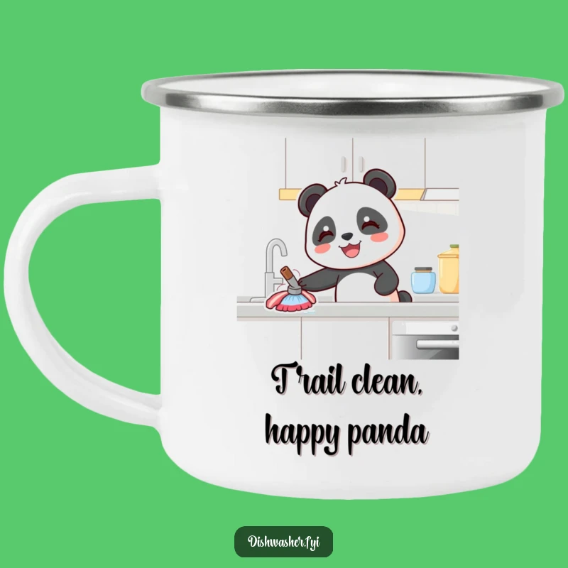 Funny Panda Camping Mug: Joyful Cleaner Camp Cup, Hilarious Outdoor Gift