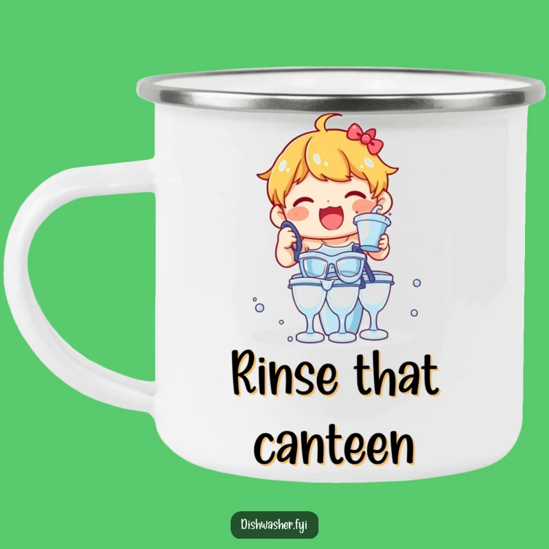 Funny Delighted Character Rinsing Glasses Camping Mug: Hilarious Outdoor Gift