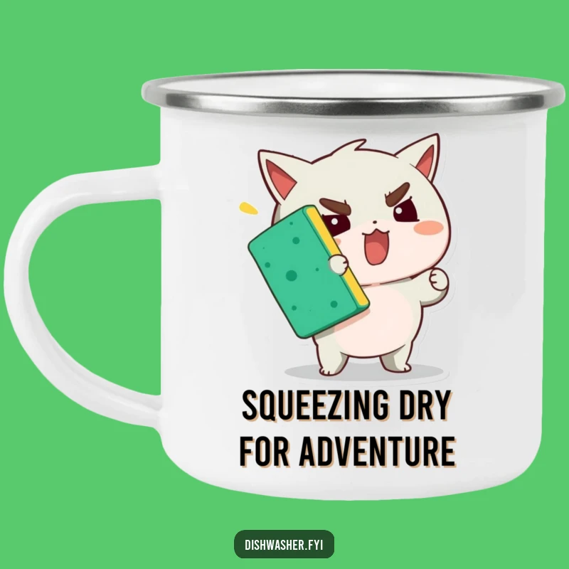 Funny Determined Character Camping Mug: Hilarious Cup for Outdoor Effort