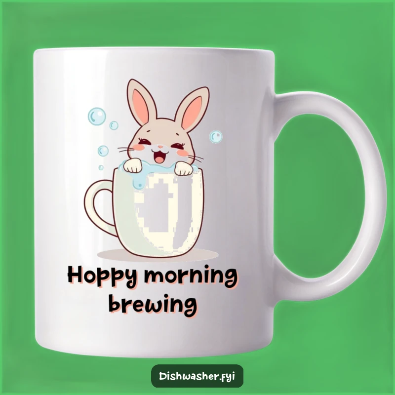 Funny Scrubbing Rabbit Mug: A Cleanly Humorous Gift for Coffee Lovers