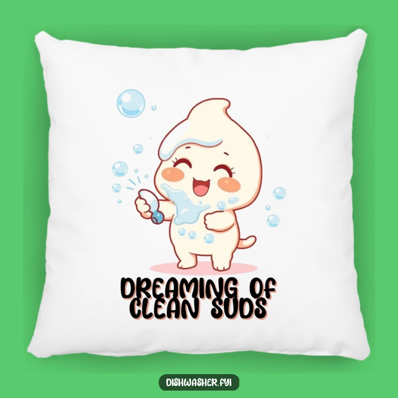 Funny Bubble Joy Pillow: Happy Character's Comforting Humor Gift