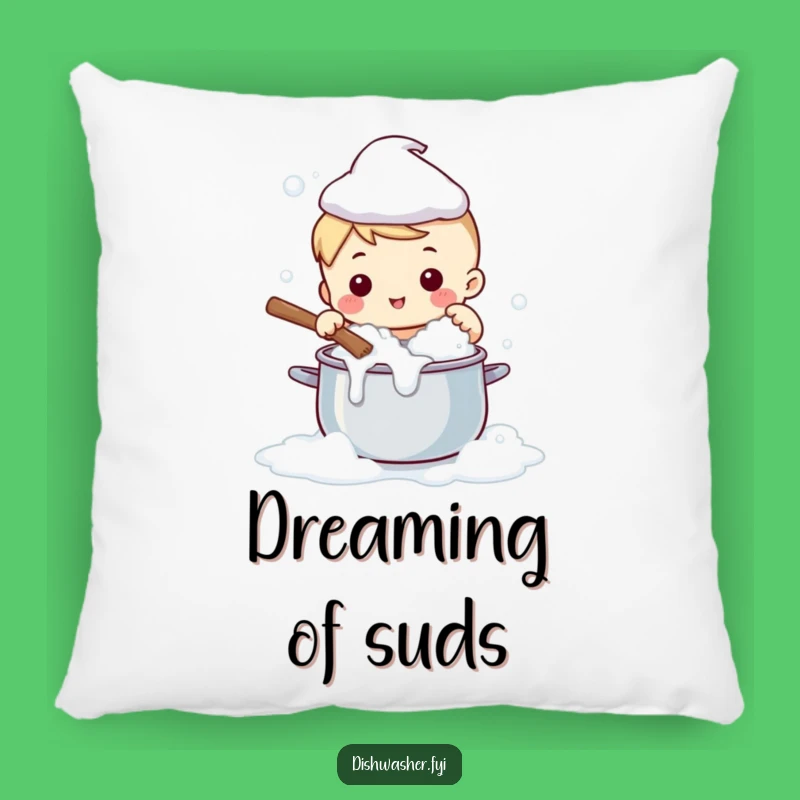 Funny Cute Character Scrubbing Pot Pillow: Comfy & Humorous Home Decor Gift