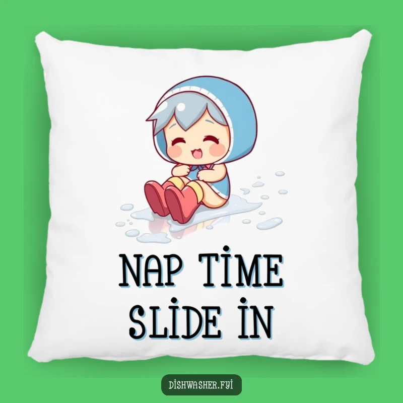 Funny Floor Slider Pillow: Playful Character's Cozy Sliding Humor Gift