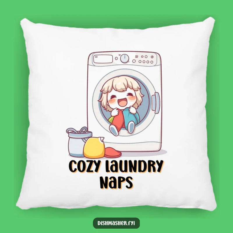 Funny Laundry Day Pillow - Comfy Chore Companion