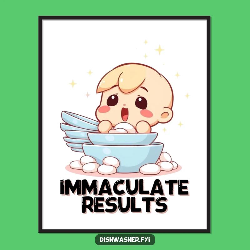Funny Clean Dishes Digital Art: Instant Miracle For Your Walls, A Perfect Funny Digital Gift