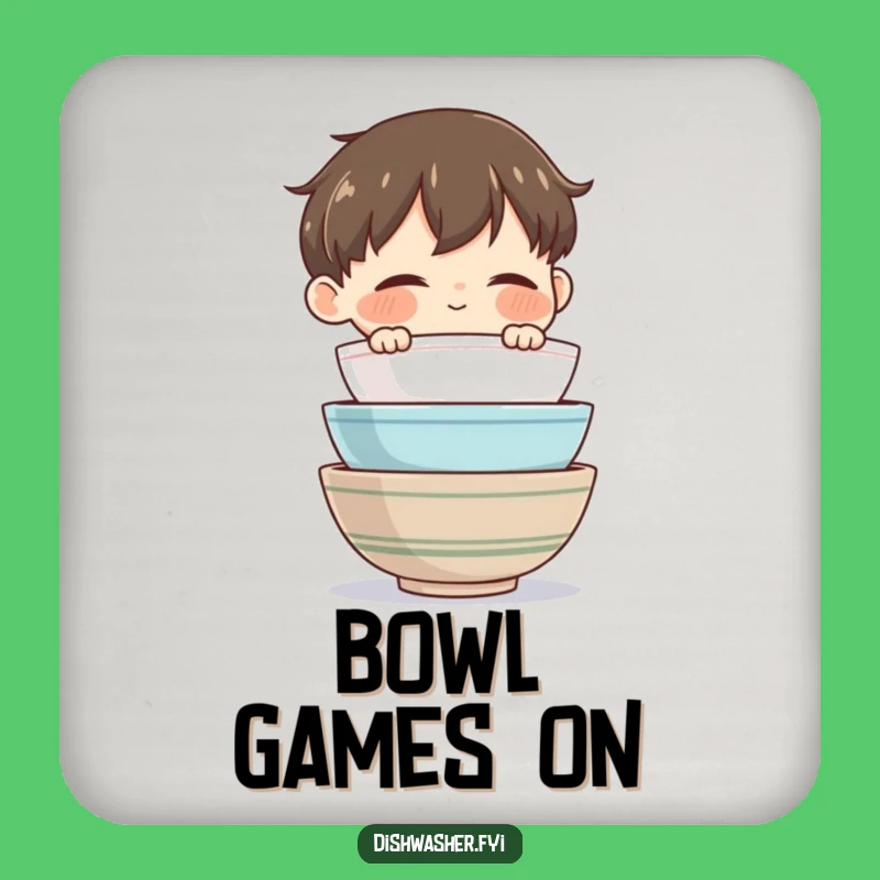 Funny Bowl Master Drink Coaster: Protect Surfaces with Domestic Tidiness