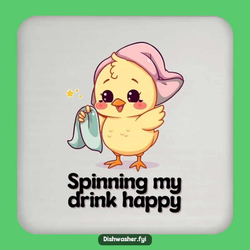 Funny Chick Table Coaster: Protect Surfaces with Playfulness, Great Funny Gift