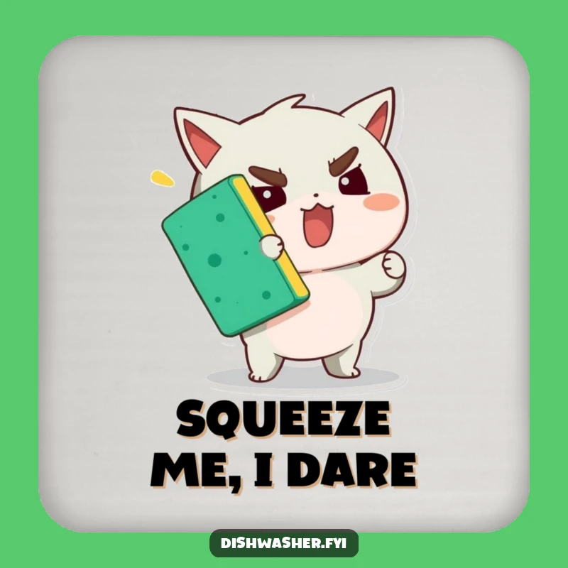 Funny Determined Character Drink Coaster: Hilarious Protector for Tough Spots