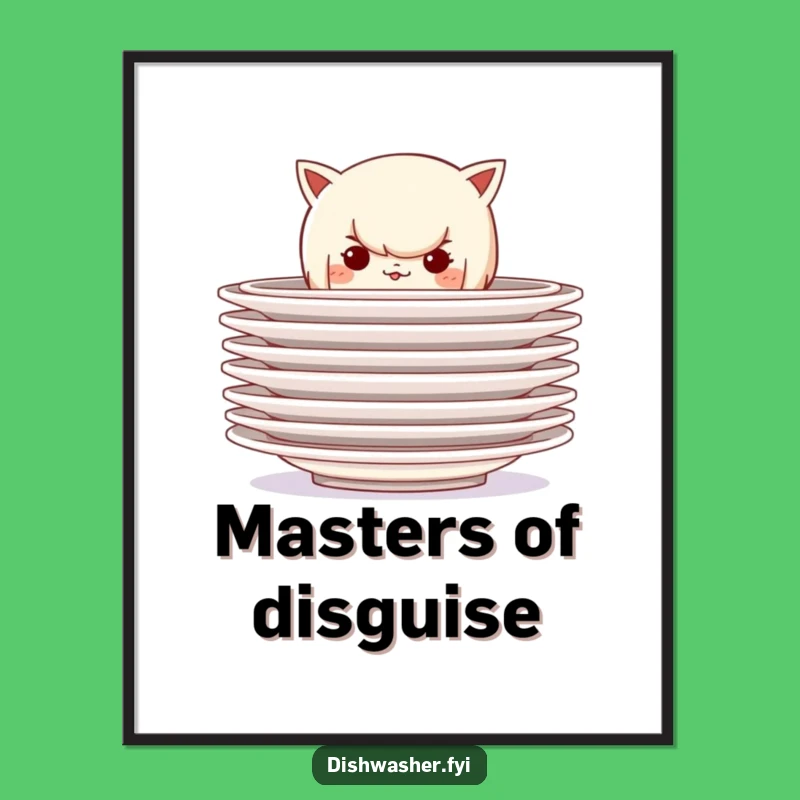 Funny Mischief Poster: Hidden Fun, Playful Wall Art Gift