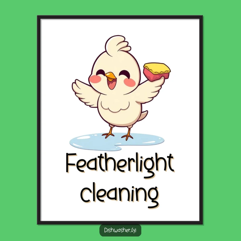 Funny Wiping Bird Poster: Add Cheerful Energy to Walls, A Hilarious Funny Gift