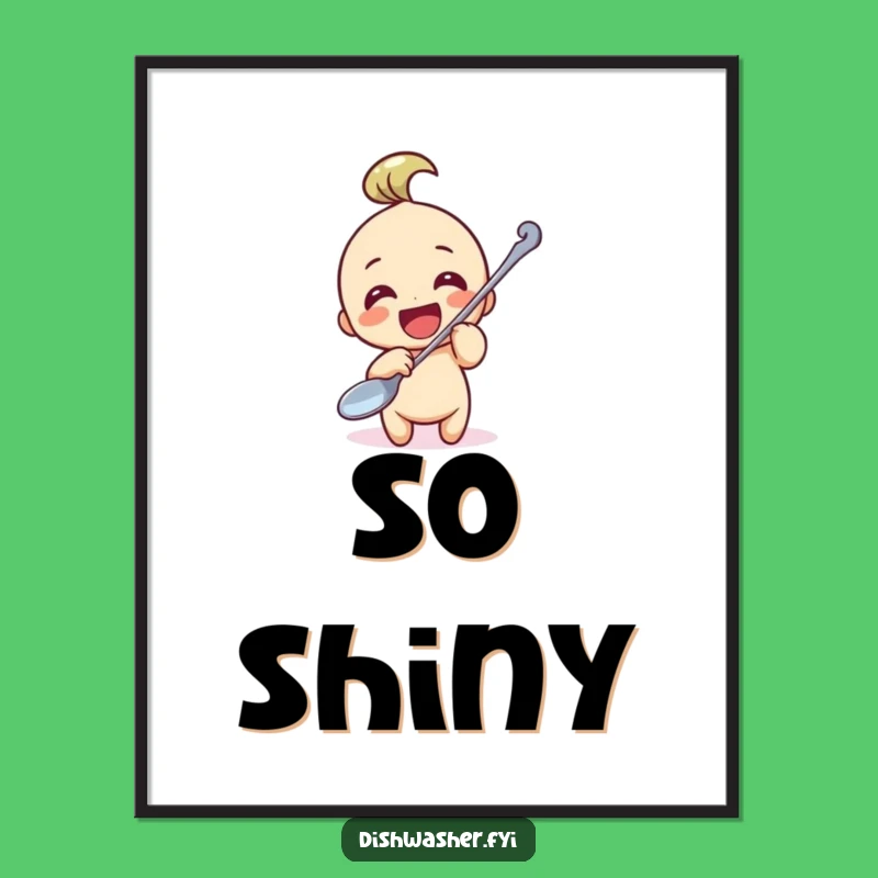 Funny Spoon Polisher Poster: Bring Hilarious Character Art to Your Walls
