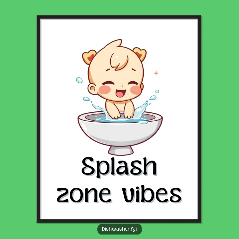 Funny Water Play Poster: Brighten Your Walls With Joy, A Whimsical Funny Art Gift