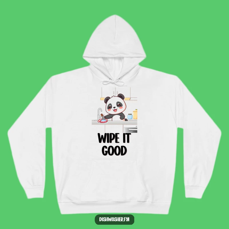 Funny Panda Hoodie: Cozy Joyful Cleaner Sweatshirt, Perfect Panda Lover Gift