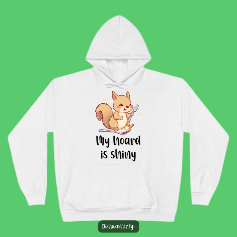 Cozy Funny Squirrel Cutlery Hoodie: Warm & Humorous Woodland Creature Gift