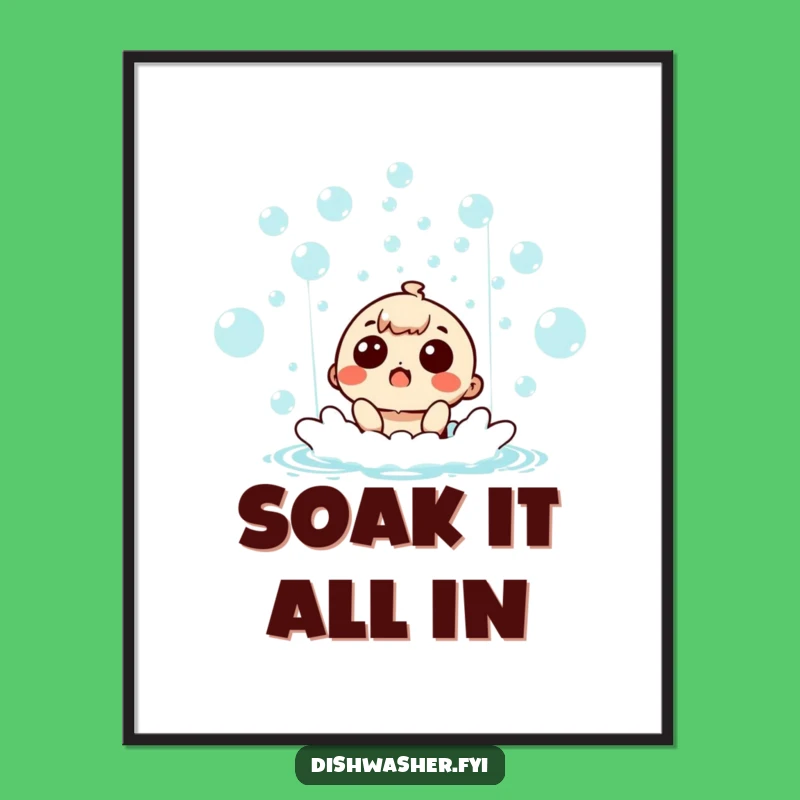 Funny Free Printable Wall Art: Surprised Bubble Character, Whimsical Downloadable Decor!