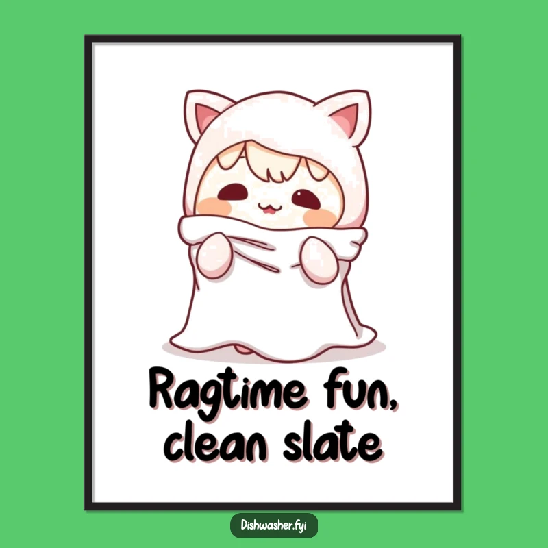 Free Printable Wall Art: Dishrag Character, Quirky DIY Downloadable Decor