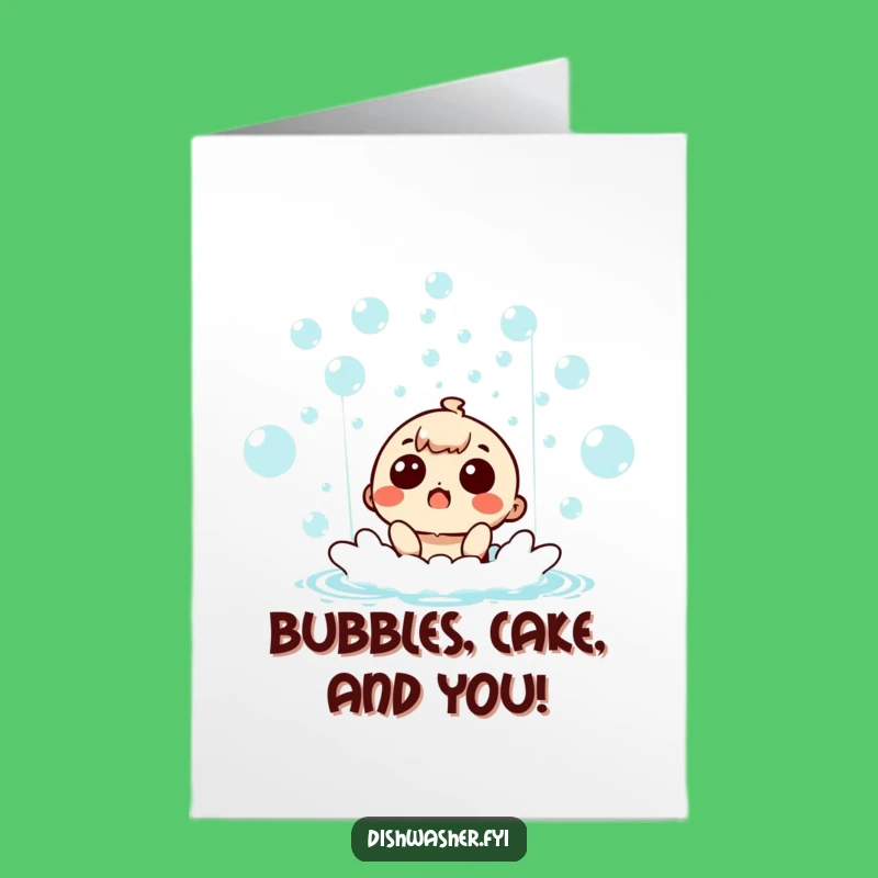Free Printable Birthday Card: Surprised Bubble Character, Hilarious Downloadable Greetings!