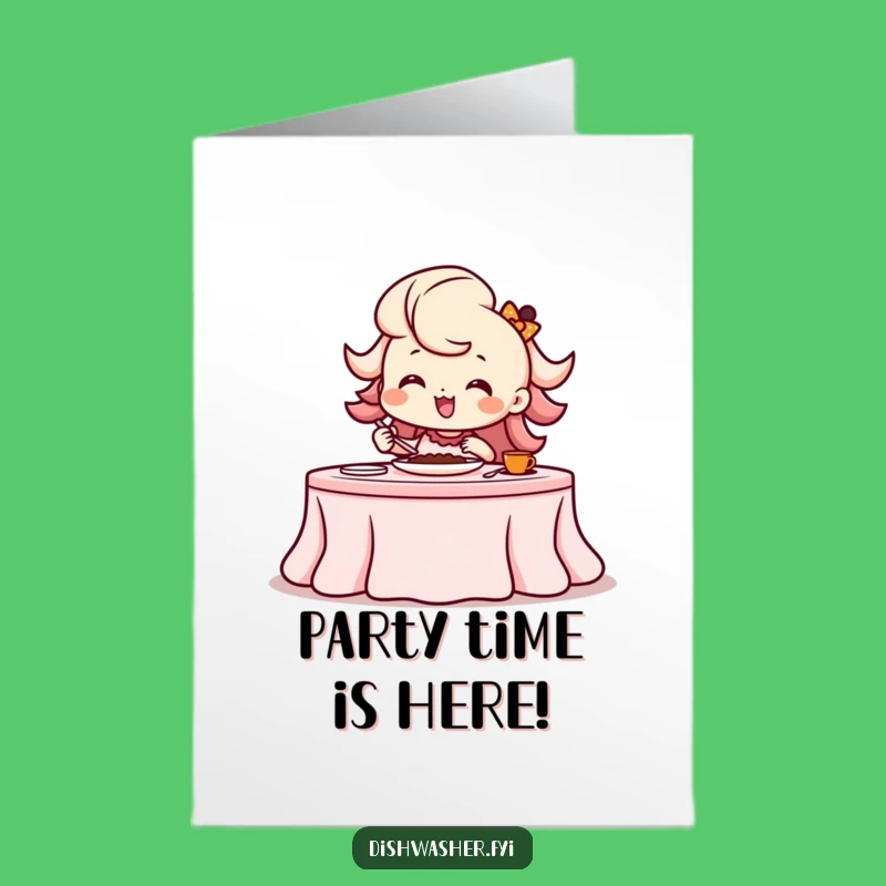 Free Printable Birthday Card: Beaming Host Character, Festive Downloadable Celebration!