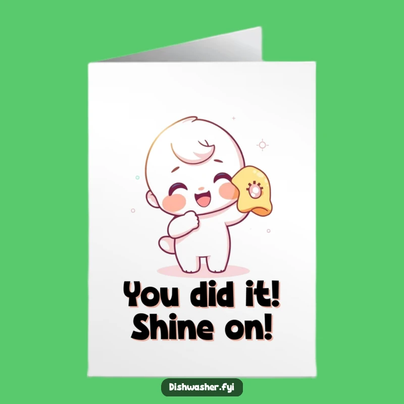 Free Printable Congrats Card: Polishing Character for a Shining Achievement