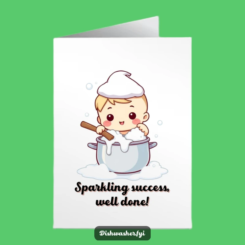 Free Printable Congrats Card: Cute Scrubber Character, Joyful DIY Downloadable for Any Occasion