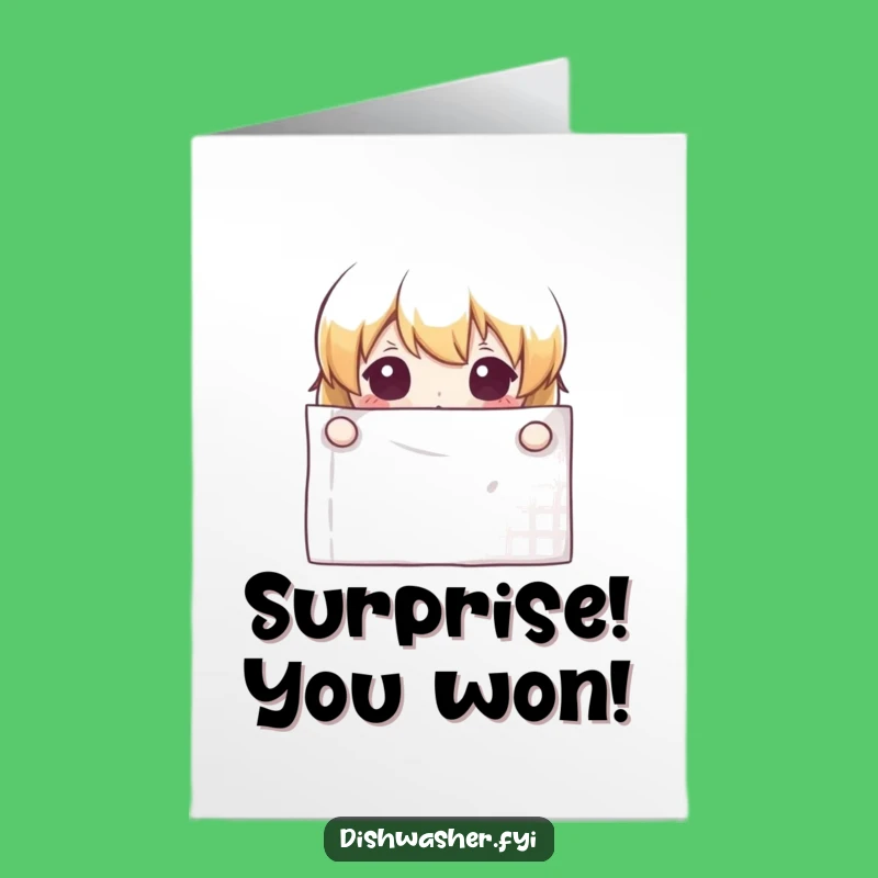 Free Printable Congrats Card: Curious Character Celebrates, Sneaky Downloadable Win!