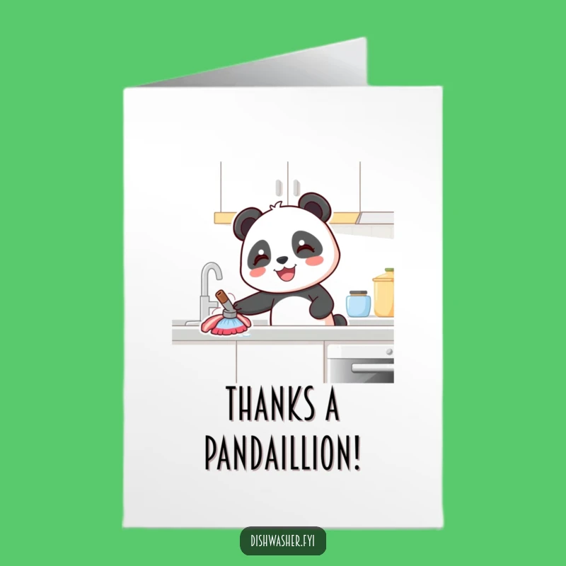 Free Printable Thank You Panda Card: Humorous Downloadable Gift