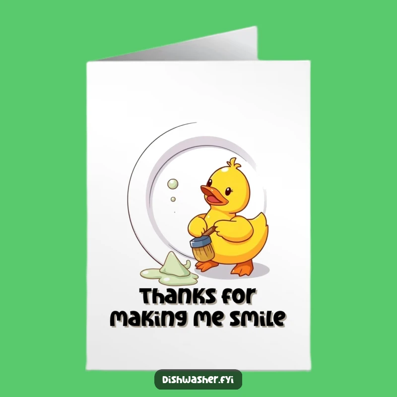 Funny Free Printable Duck Thank You Card - DIY Downloadable Gift of Gratitude