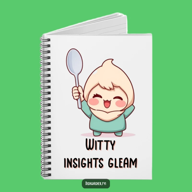 Funny Clean Spoon Character Notebook - Triumphant Planner Gift