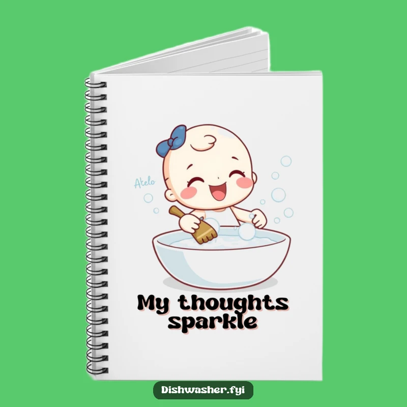 Funny Cleaning Character Notebook: Gleeful Journal for Tidy Thoughts