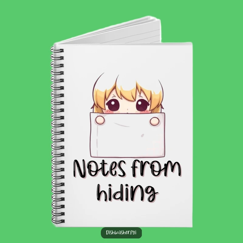 Funny Curious Character Notebook - Jot Down Secrets