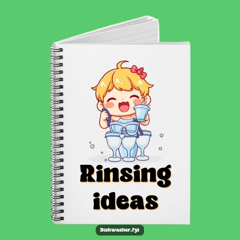 Funny Delighted Character Rinsing Glasses Notebook: Hilarious Journal Gift