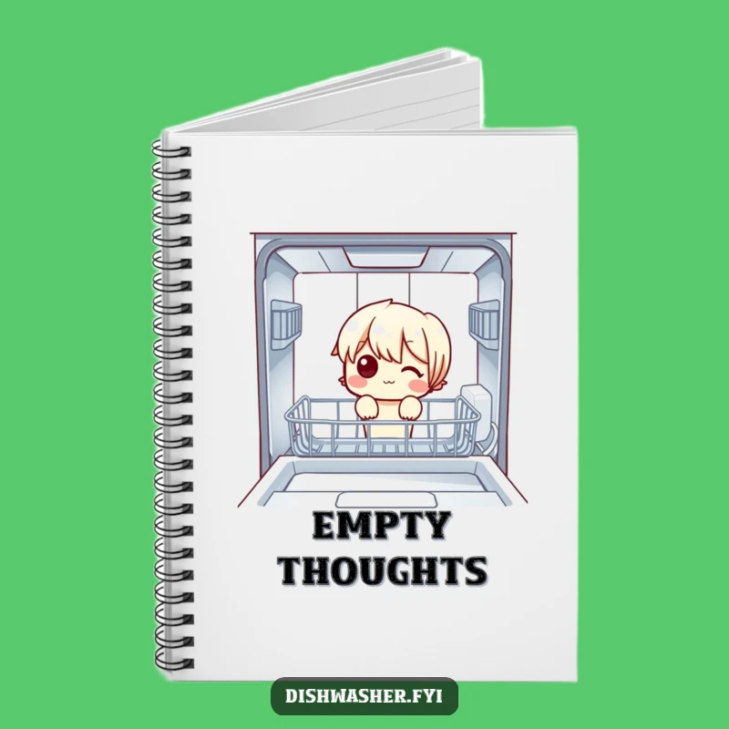 Funny Empty Dishwasher Notebook: Jot Down Mysteries with This Hilarious Character