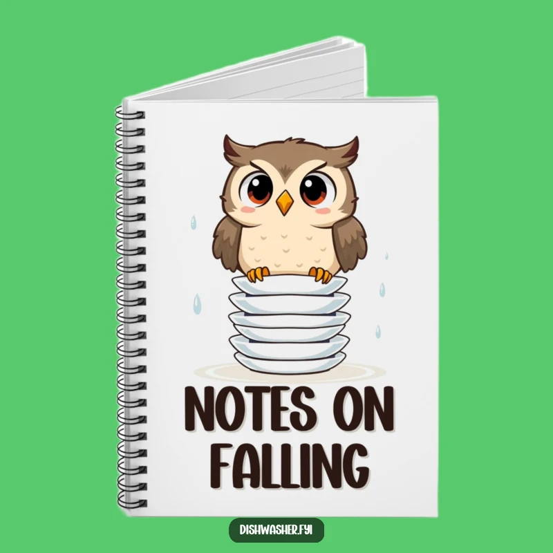 Funny Owl Plate Stack Notebook: Jot Down Ideas with Wise, Wobbly Humor