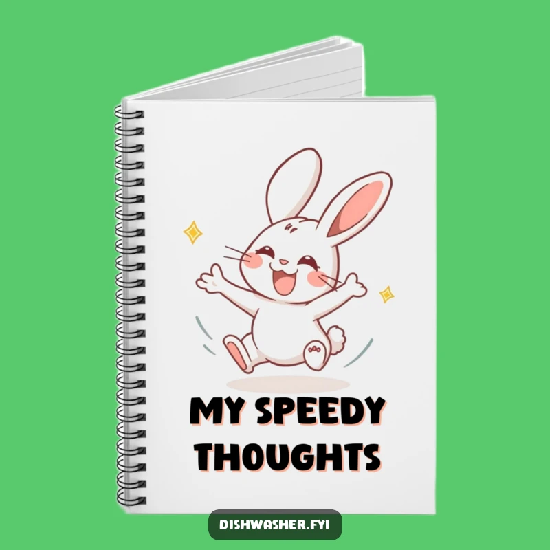 Funny Rabbit Drying Plates Notebook: Jot Down Ideas with Swift Inspiration!