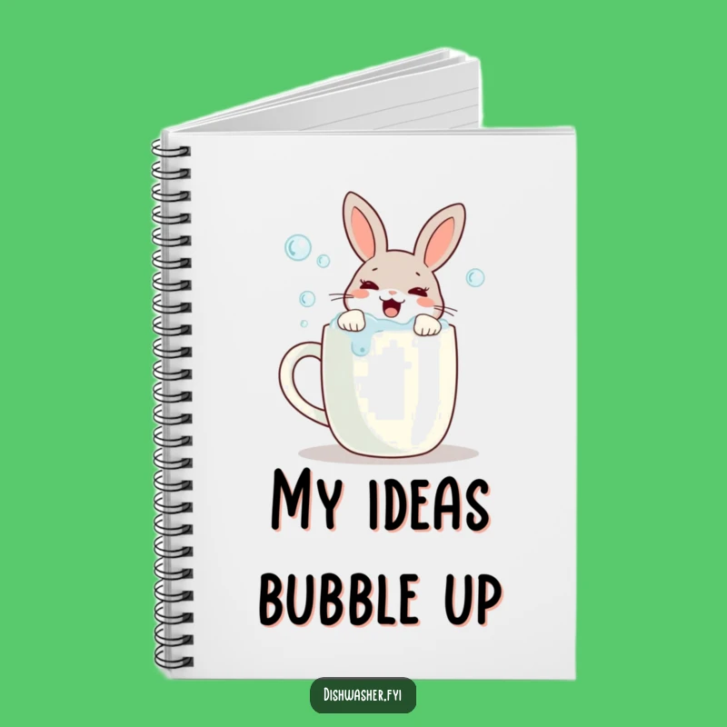 Funny Scrubbing Rabbit Notebook: Jot Down Ideas with Clean, Cheerful Style