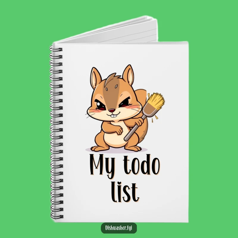 Funny Squirrel Scrubbing Notebook: Jot Down Determined Notes!
