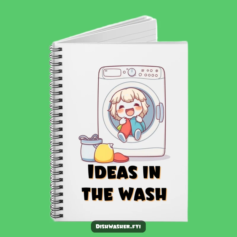 Funny Laundry Day Notebook - Jot Down Clean Ideas