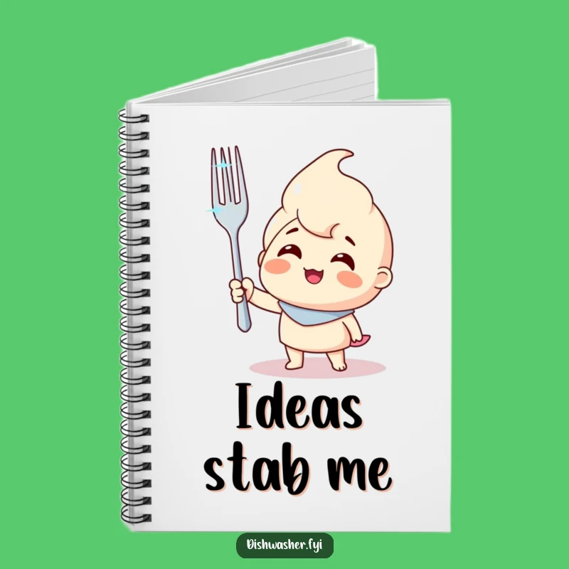 Funny Fork Character Notebook: Jot Down Triumphant Ideas