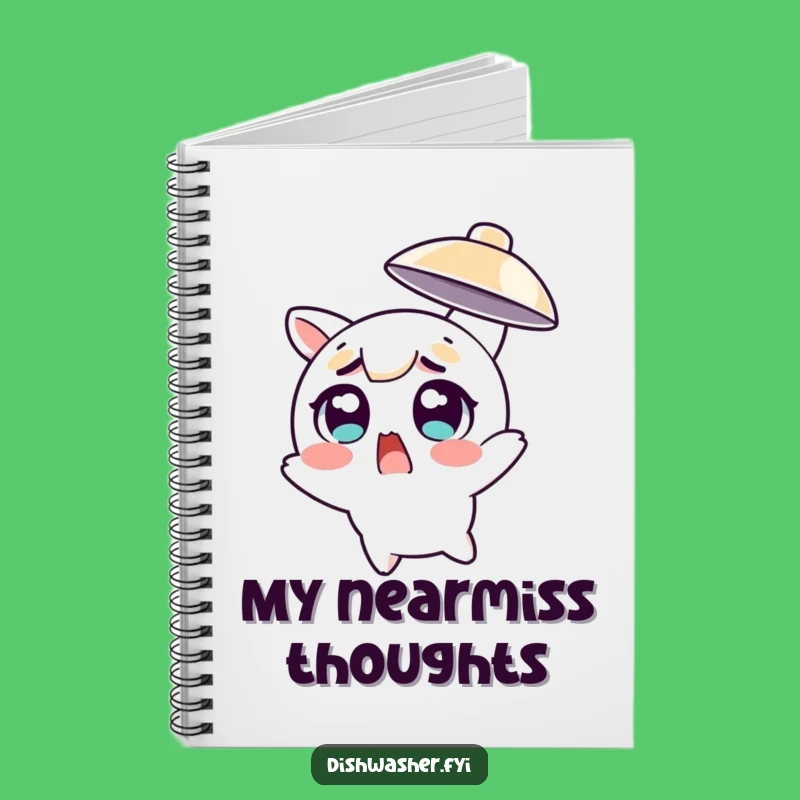 Funny Dodging Dish Notebook - Jot Down Quick Thoughts