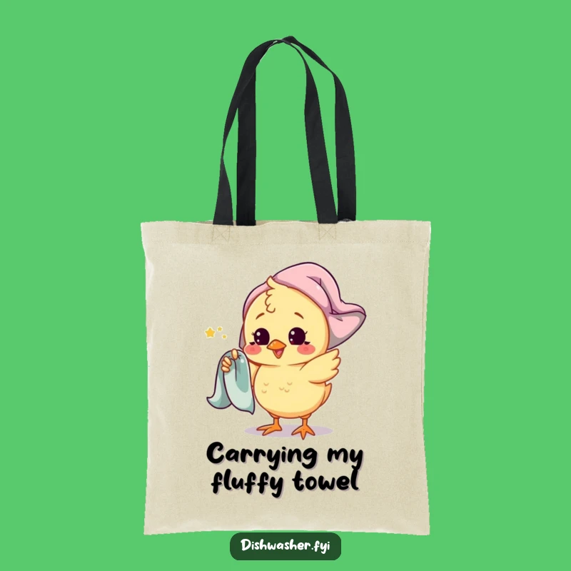 Funny Chick Tote Bag: Carry Your Charm, Playful Spinner Art, Perfect Funny Gift