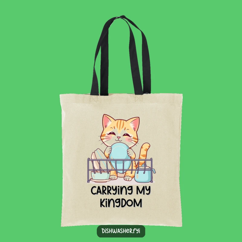Funny Cat Grocery Tote Bag: Hilarious Dish Organizer Pet Design Gift
