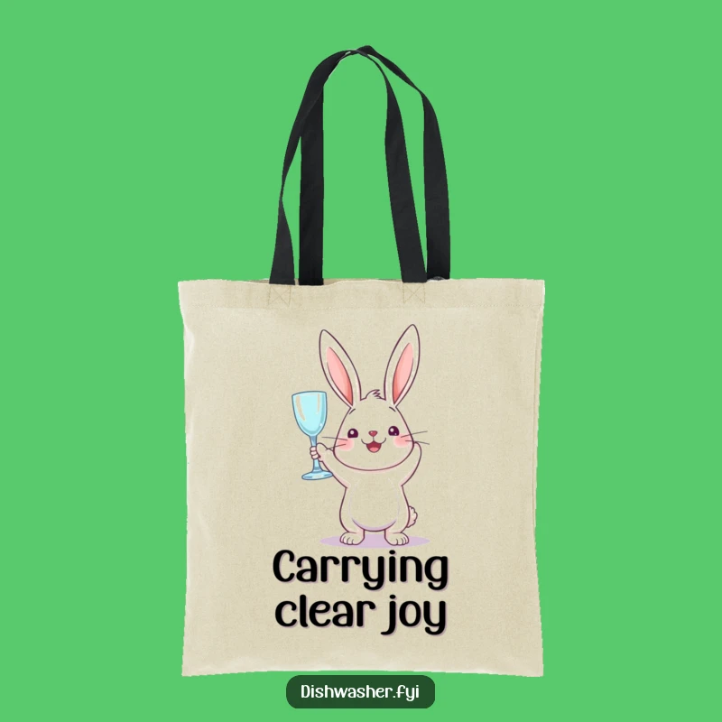 Funny Sparkling Rabbit Tote Bag: Carry Your Shine, A Practical Funny Gift